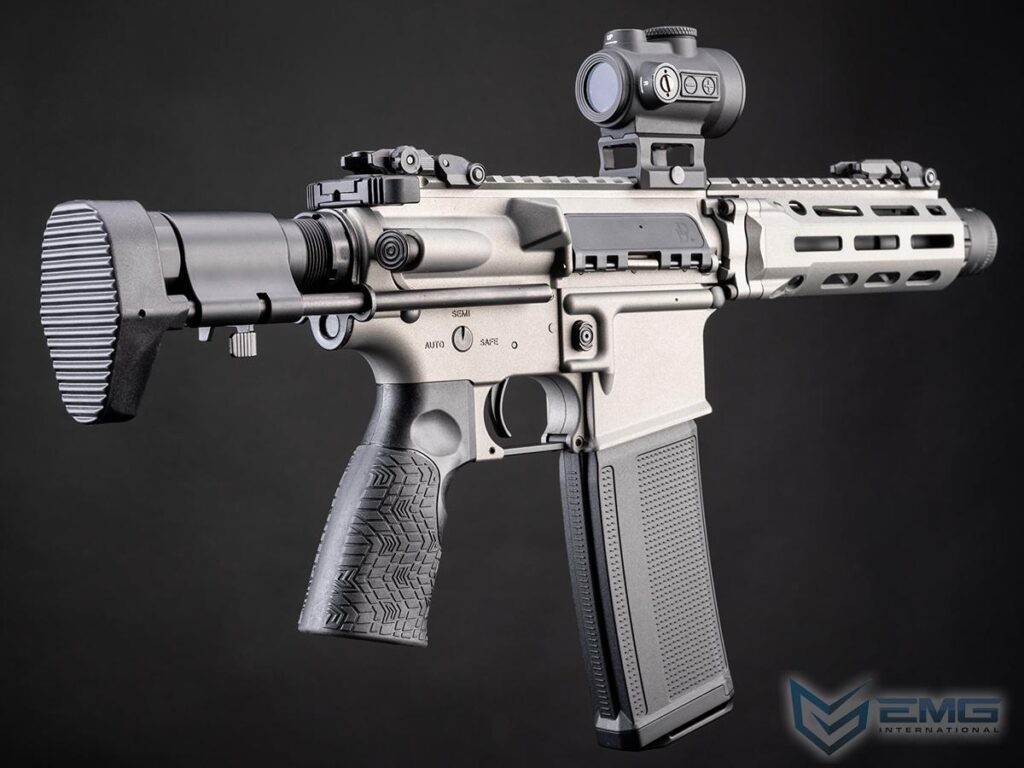 DDM4 PDW EMG Daniel Defense Rifle AEG con Gearbox CYMA Platinum para Airsoft (Color: Cobalto) - Imagen 2