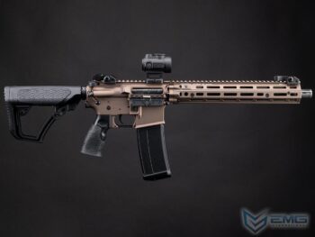 DDM4A1 RIII EMG Daniel Defense con Gearbox CYMA Platinum para Airsoft (Color: Flat Dark Earth / 400 FPS) - Imagen 4