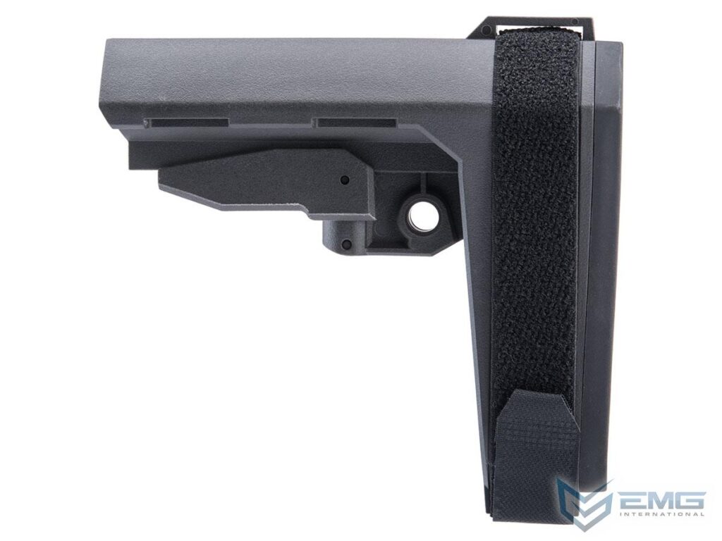 Culata Retráctil EMG "Beta" Estilo Abrazadera para M4 de Airsoft (Color: Gris Oscuro) - Imagen 3
