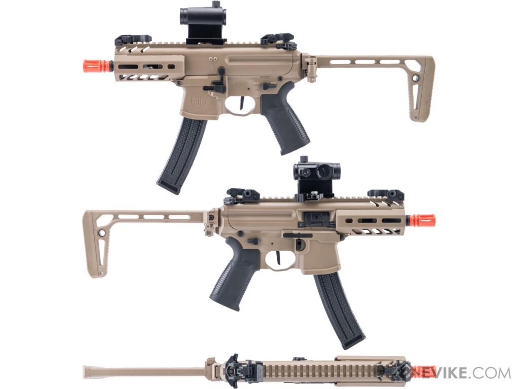 SMG SIG Sauer ProForce MPX-K Sportline para Airsoft / AEG (Color: Tan) - Imagen 3