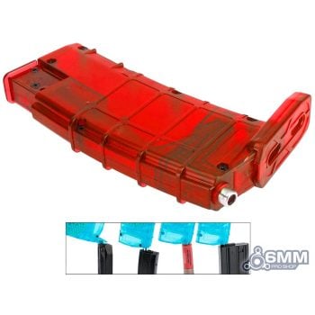 Speed Loader Edición Barrett Tipo Cargador de Rifle / 500 BBs / 6mmProShop - Rojo - Vista 6