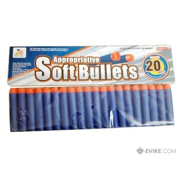 Set de 20 Dardos de Espuma Blaze Storm - Azul / Punta Suave