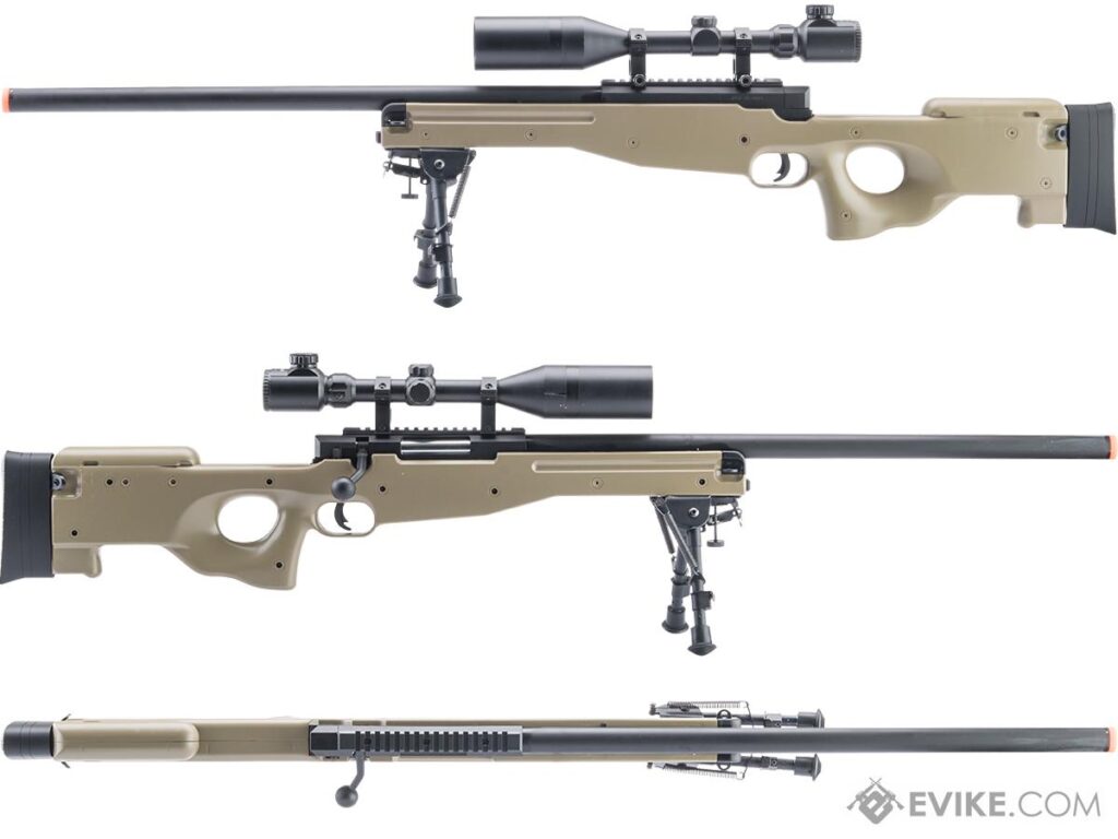 Sniper de cerrojo Cybergun Type 96 con Licencia Mauser para Airsoft (Color: Tan) - Imagen 3