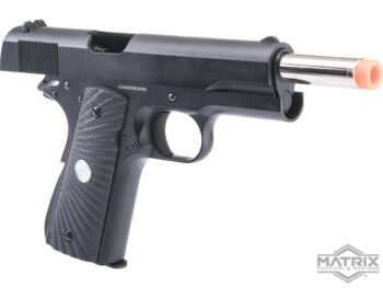 Réplica M1911A1 Full Metal Matrix x Golden Eagle de Gas con Retroceso para Airsoft (Color: Negro / Empuñadura Ala de Aguila) - Imagen 5