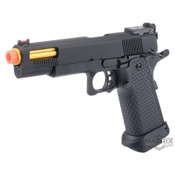 Secundaria OTS .45 Tactical Full Metal Hi-Cap Matrix x Golden Eagle de Gas con Retroceso para Airsoft con Estuche de Transporte