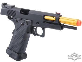 Secundaria OTS .45 Tactical Full Metal Hi-Cap Matrix x Golden Eagle de Gas con Retroceso para Airsoft con Estuche de Transporte (Modelo: Mod-7) - Imagen 5