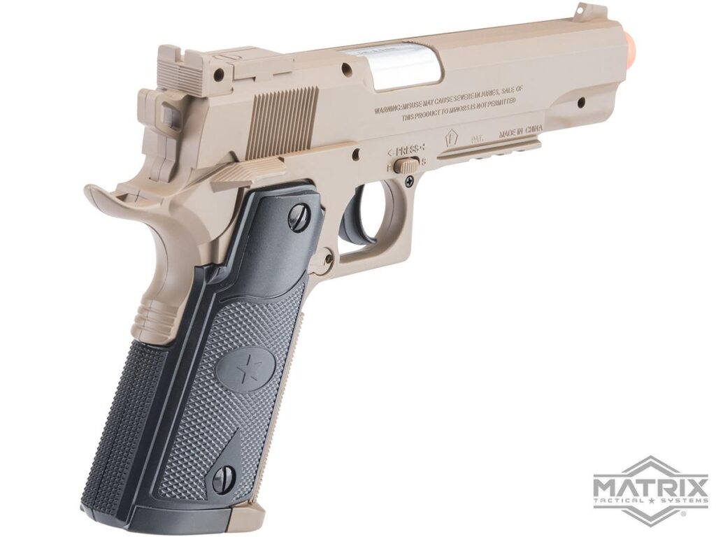 Réplica Predator 1911 de CO2 Matrix para airsoft (Color: Storm) - Imagen 2