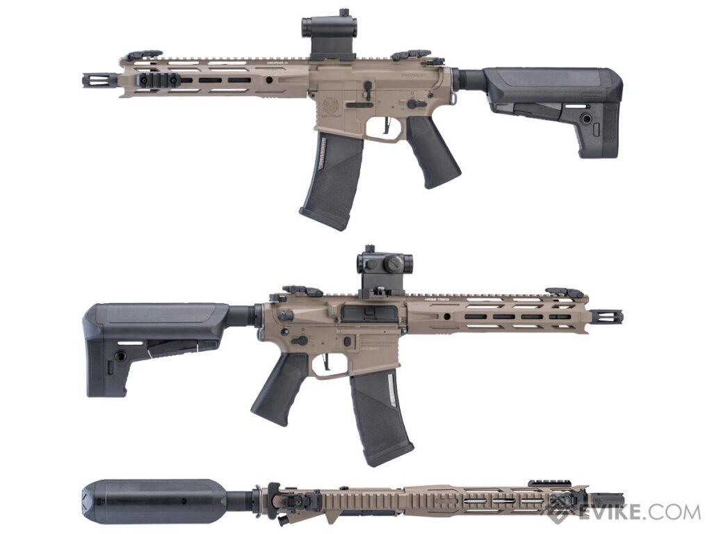 Réplica Trident MK2-M CRB Krytac Full Metal para Airsoft (Flat Dark Earth) - Imagen 3