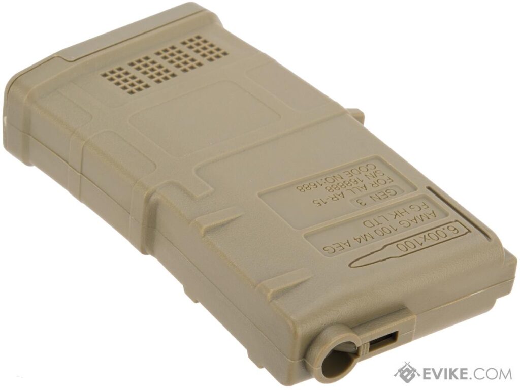 5x Cargadores Midcap AMAG Tipo DMR para M4 de Airsoft / ARES / AEG (Color: Tan) - Imagen 3