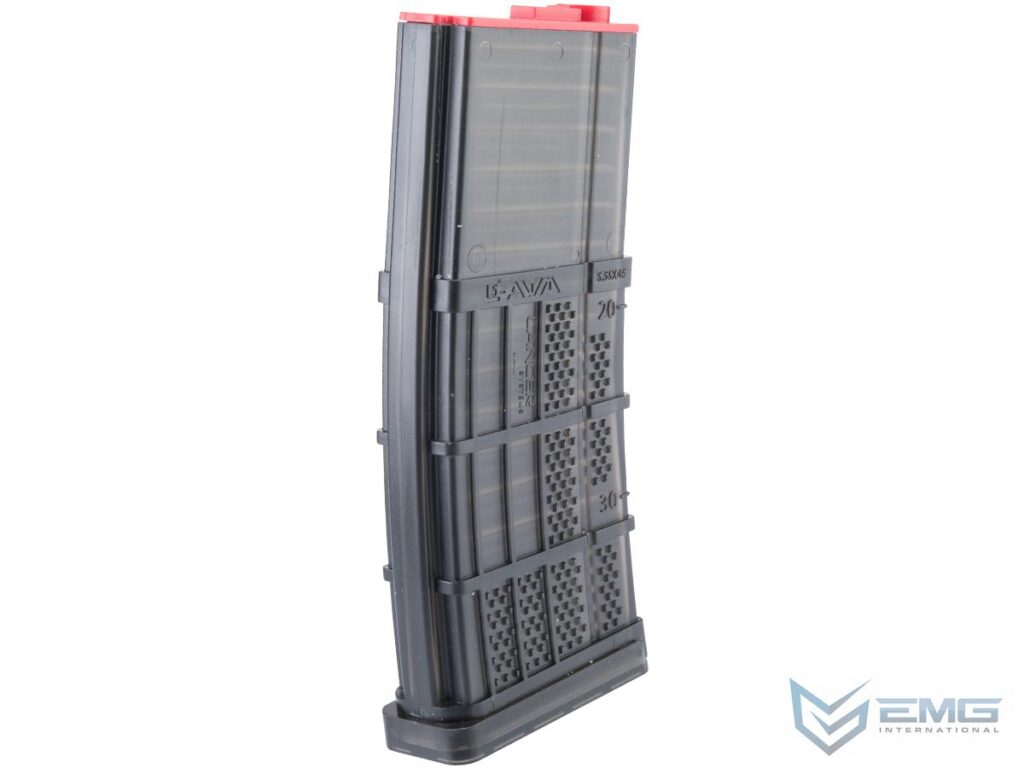 Cargador Midcap de 250 BBs EMG Lancer Systems L5AWM para Réplicas M4 de Airsoft - Imagen 2