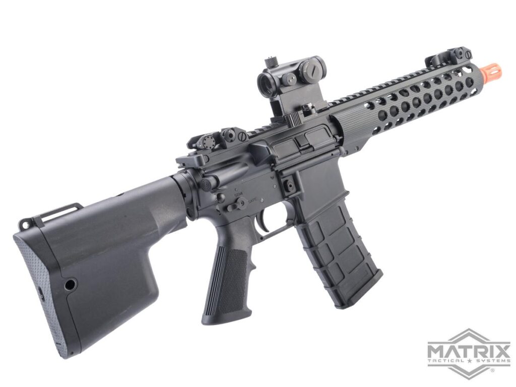 Réplica M4 Matrix / Troy Industries / Golden Eagle de Gas con Retroceso para Airsoft (Modelo: BattleRail de 9") - Imagen 2