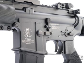 Réplica M4 Matrix / Troy Industries / Golden Eagle de Gas con Retroceso para Airsoft (Modelo: BattleRail de 9") - Imagen 4