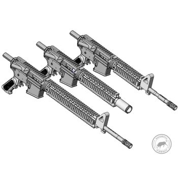 Sistema de Riel Omega Madbull con Licencia Daniel Defense para AEG de Airsoft - Vista 9
