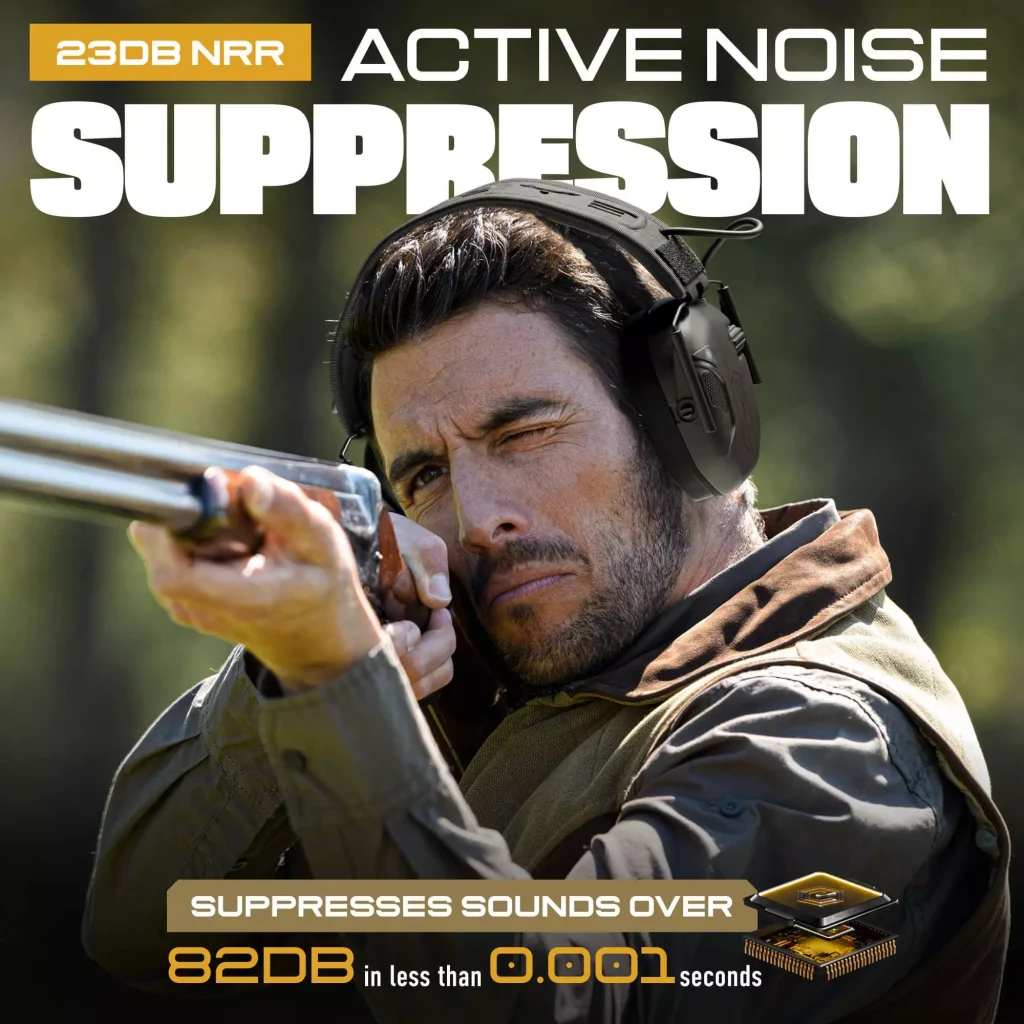 Auriculares de Tiro M300T con Cancelación de Ruido y Bluetooth / EARMOR (Color: Ranger Green) - Imagen 4