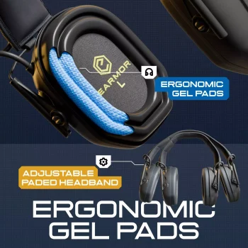 Auriculares de Tiro M300T con Cancelación de Ruido y Bluetooth / EARMOR (Color: Negro) - Imagen 5