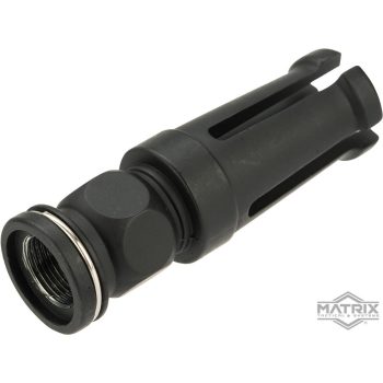 Flashhider Matrix de 14 mm Negativo tipo AUG de Metal para Réplicas AEG de Airsoft - Vista 2