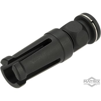 Flashhider Matrix de 14 mm Negativo tipo AUG de Metal para Réplicas AEG de Airsoft