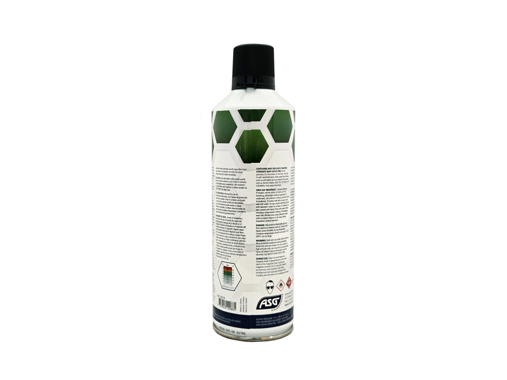 Bote de Green Gas ASG ULTRAIR de 135 PSI (Con Lubricante / 8.5 oz) - Imagen 2