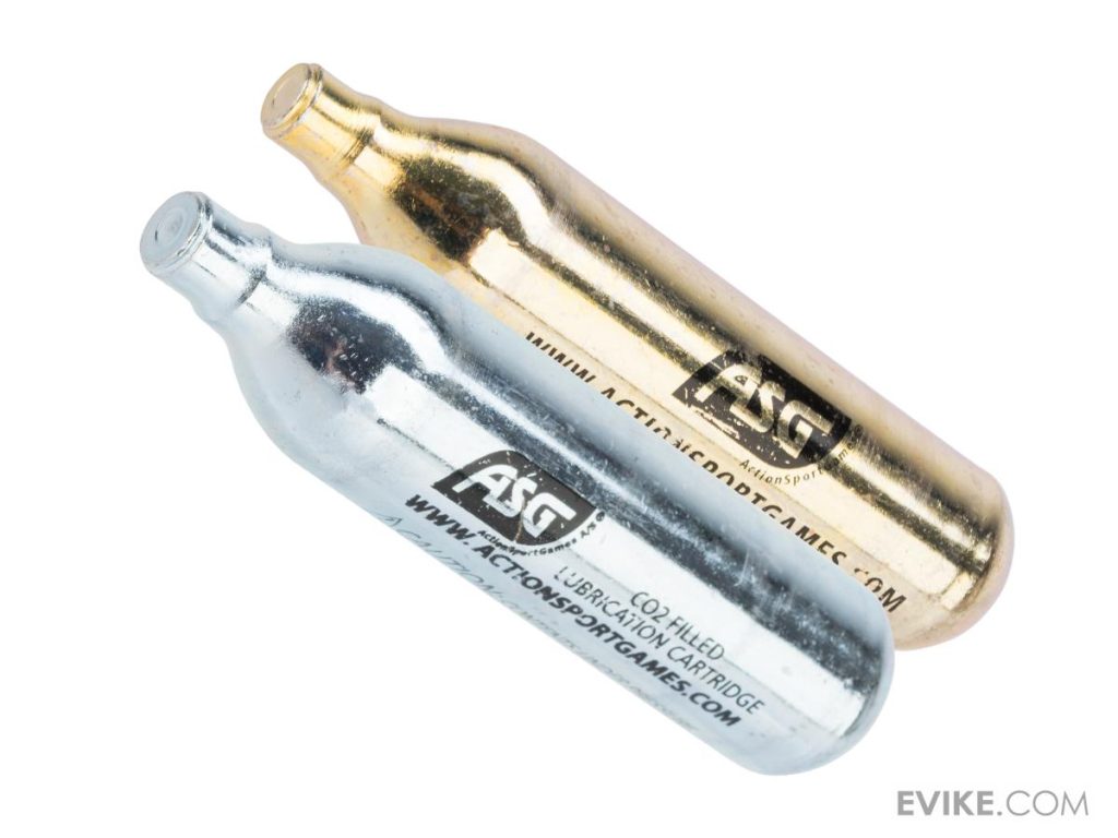 Caja con 10 Tanques de CO2 ASG ULTRAIR de 12 g (1 con Lubricante / 9 Estándar) - Imagen 2