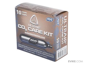Caja con 10 Tanques de CO2 ASG ULTRAIR de 12 g (1 con Lubricante / 9 Estándar) - Imagen 4