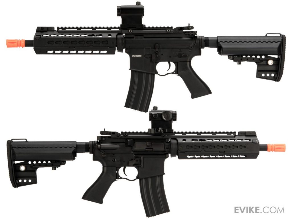 Réplica M4 AEG Full Metal CYMA Sport KeyMod-S (Color: Negro / Cañón 10.5" / RIS 9.5") - Imagen 3