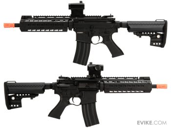 Réplica M4 AEG Full Metal CYMA Sport KeyMod-S (Color: Negro / Cañón 10.5" / RIS 9.5") - Imagen 3