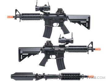 Réplica Colt M4 CQB-R SOPMOD con Gearbox Metálico, LiPo Ready para Airsoft / AEG (Color: Negro) - Imagen 3