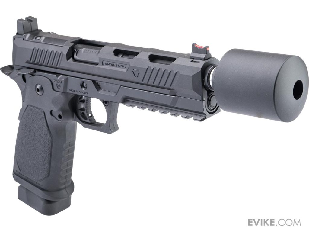 Supresor CYMA “Defend” para Pistolas GBB de Airsoft (Rosca: 14 mm Negativa) - Imagen 4