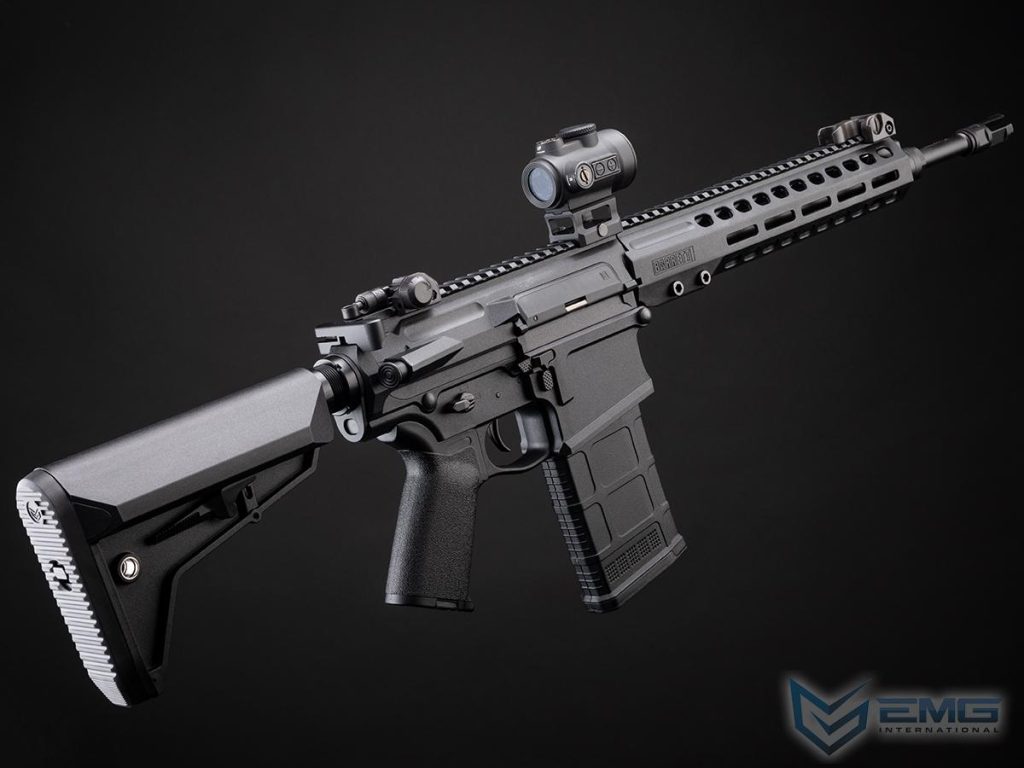 DMR Barrett REC10 de EMG con MOSFET E-Shooter para Airsoft (Color: Negro) - Imagen 2