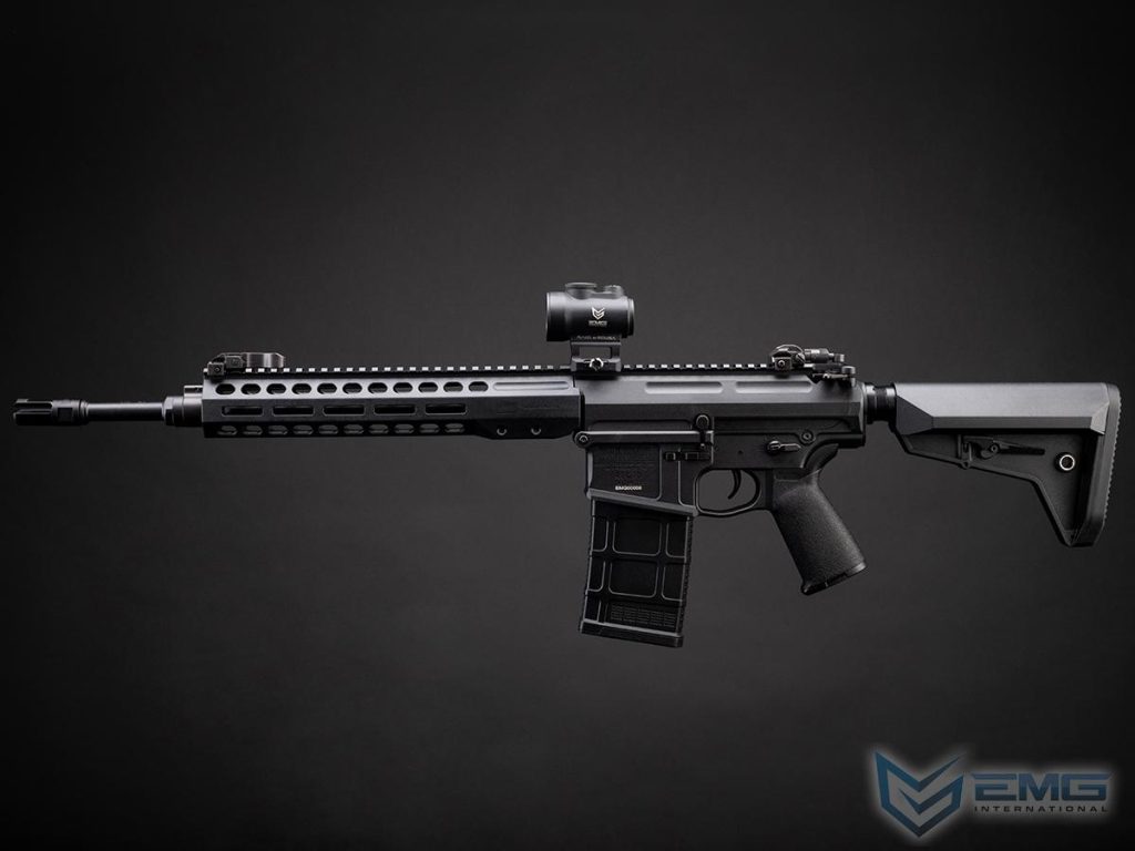 DMR Barrett REC10 de EMG con MOSFET E-Shooter para Airsoft (Color: Negro) - Imagen 3