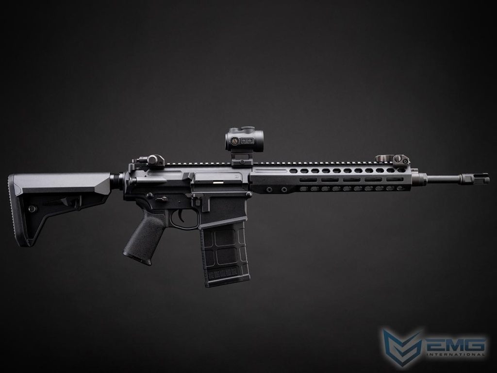 DMR Barrett REC10 de EMG con MOSFET E-Shooter para Airsoft (Color: Negro) - Imagen 4