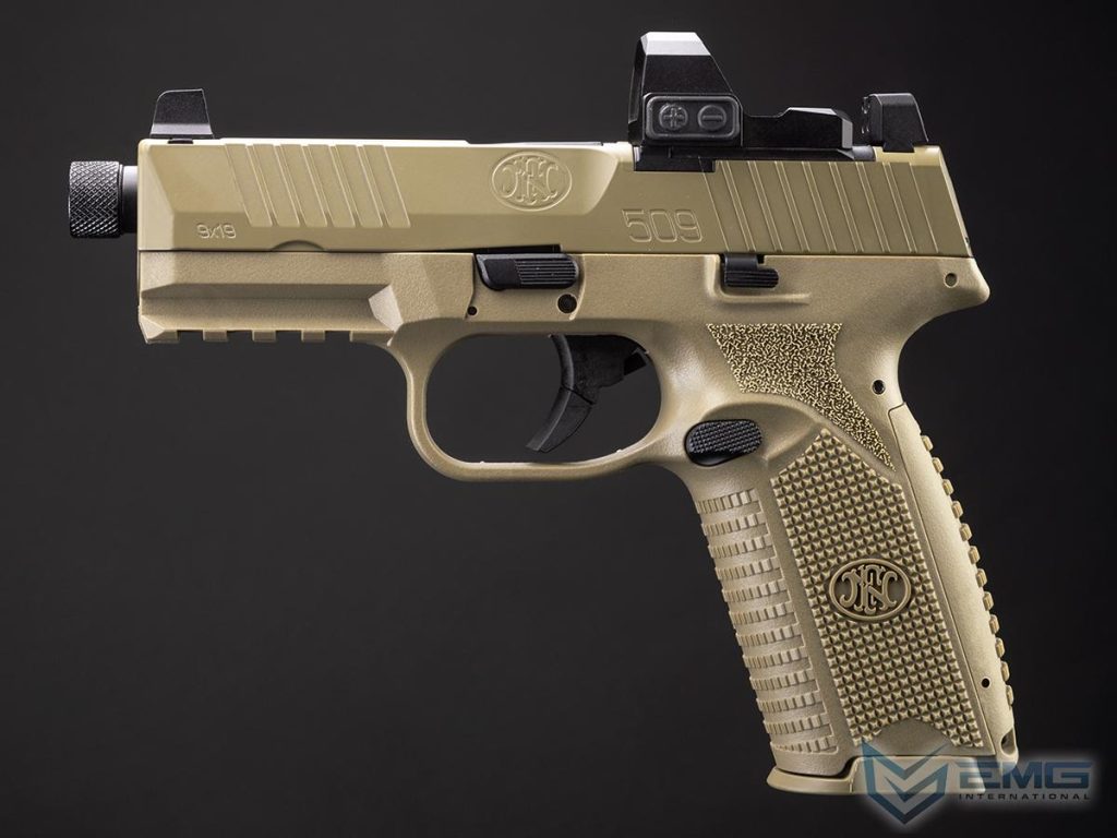 Secundaria GBB EMG FN 509 de Gas con Retroceso para Airsoft (Flat Dark Earth) - Imagen 3
