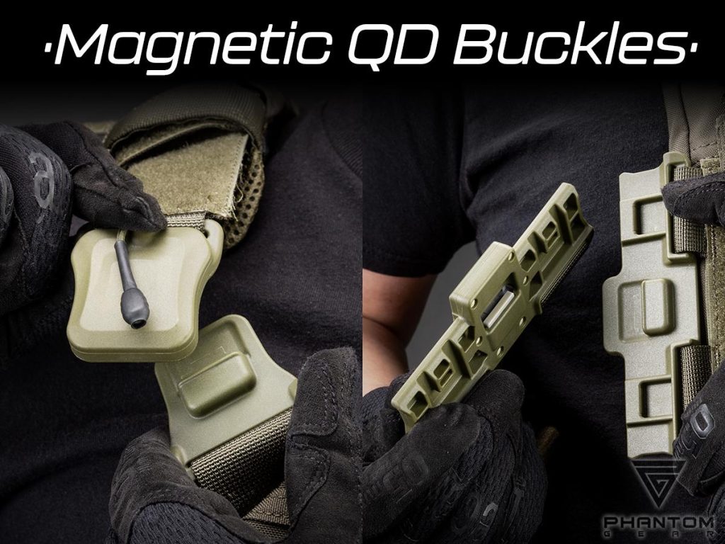 Portaplacas con Sistema de Hebillas Magnéticas QD “Polarity” de Phantom Gear® (Color: Multicam Black) - Imagen 6