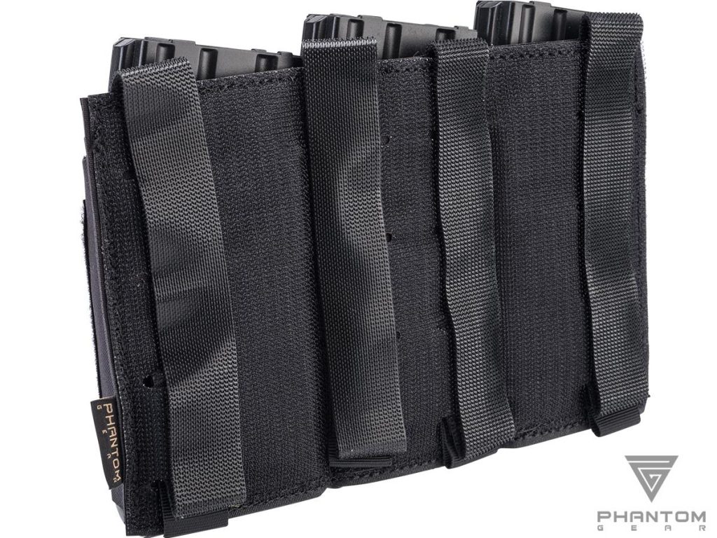 Pouch Triple Abierto “Morale v2” de Phantom Gear® para Cargadores de M4 (Color: Negro) - Imagen 2