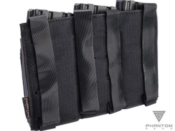 Pouch Triple Abierto “Morale v2” de Phantom Gear® para Cargadores de M4 (Color: Negro) - Imagen 2