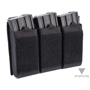 Pouch Triple Abierto “Morale v2” de Phantom Gear® para Cargadores de M4 - Negro