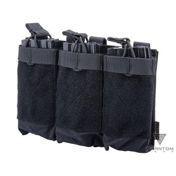Pouch Triple Abierto “Morale” de Phantom Gear® para Cargadores de M4 - Negro