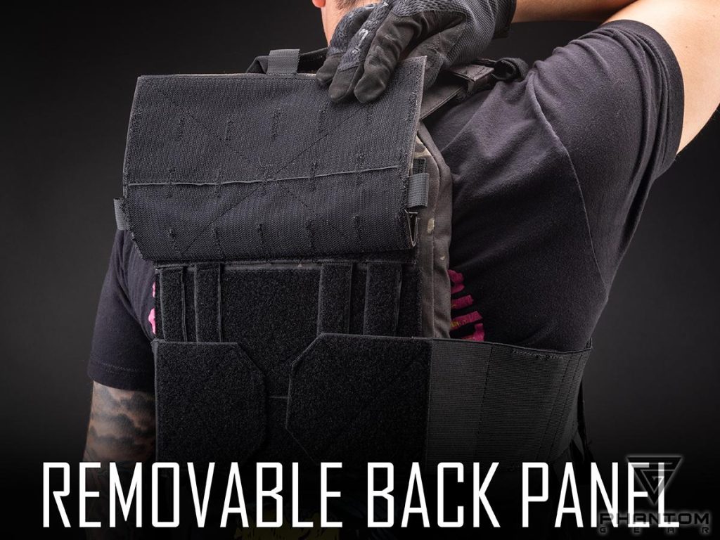 Portaplacas “Wraith” T3 de Phantom Gear® (Color: Multicam Black, Talla: Mediano) - Imagen 12