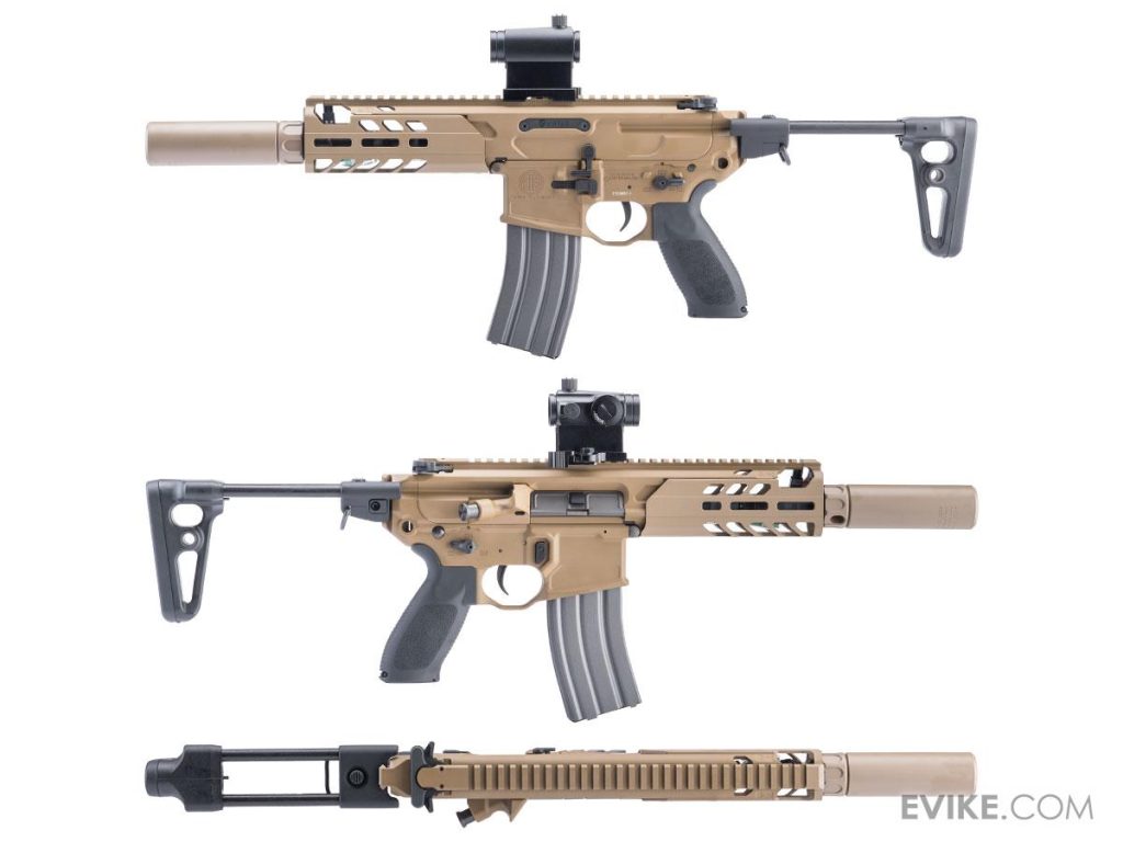 Réplica Evike Custom MCX VIRTUS con Supresor Falso ‘Guardian’ y Cañón Corto SIG SAUER ProForce para Airsoft - Imagen 3