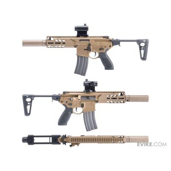 Réplica Evike Custom MCX VIRTUS con Supresor Falso ‘Guardian’ y Cañón Corto SIG SAUER ProForce para Airsoft - Vista 3