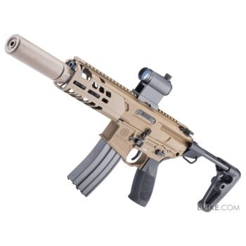 Réplica Evike Custom MCX VIRTUS con Supresor Falso ‘Guardian’ y Cañón Corto SIG SAUER ProForce para Airsoft