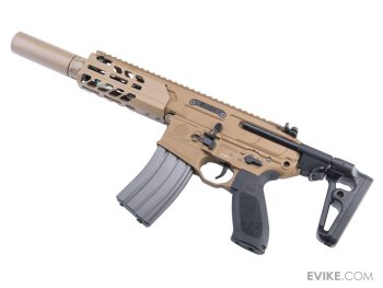 Réplica Evike Custom MCX VIRTUS con Supresor Falso ‘Guardian’ y Cañón Corto SIG SAUER ProForce para Airsoft - Imagen 4