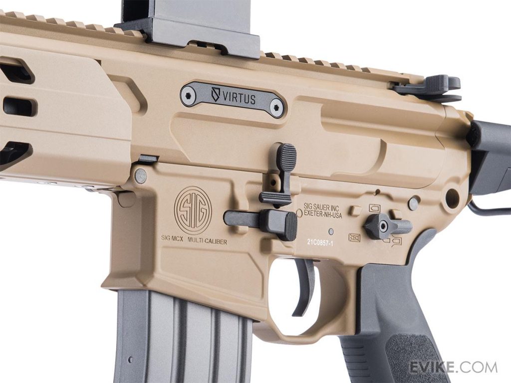 Réplica Evike Custom MCX VIRTUS con Supresor Falso ‘Guardian’ y Cañón Corto SIG SAUER ProForce para Airsoft - Imagen 6