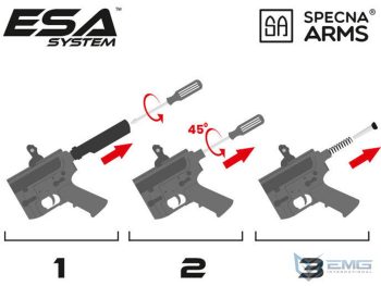 MK18 Daniel Defense de EMG Helios para Airsoft / AEG (Modelo: Serie EDGE SA-E19 / Negro) - Imagen 8