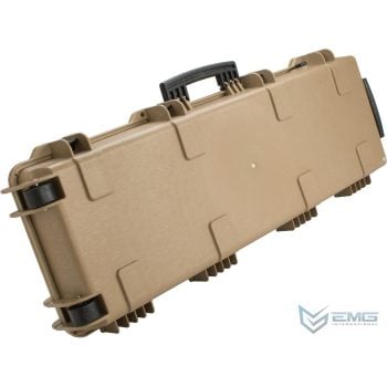 Estuche Duro de 109 cm para Airsoft, con Llantas y Espuma Anti Impactos EMG Transporter - Tan - Vista 2