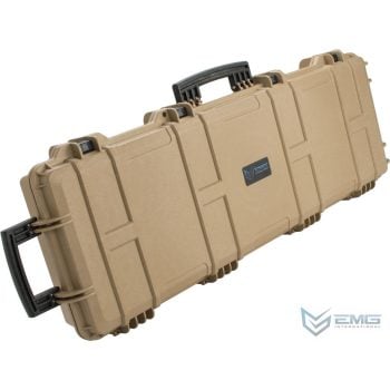 Estuche Duro de 109 cm para Airsoft, con Llantas y Espuma Anti Impactos EMG Transporter - Tan