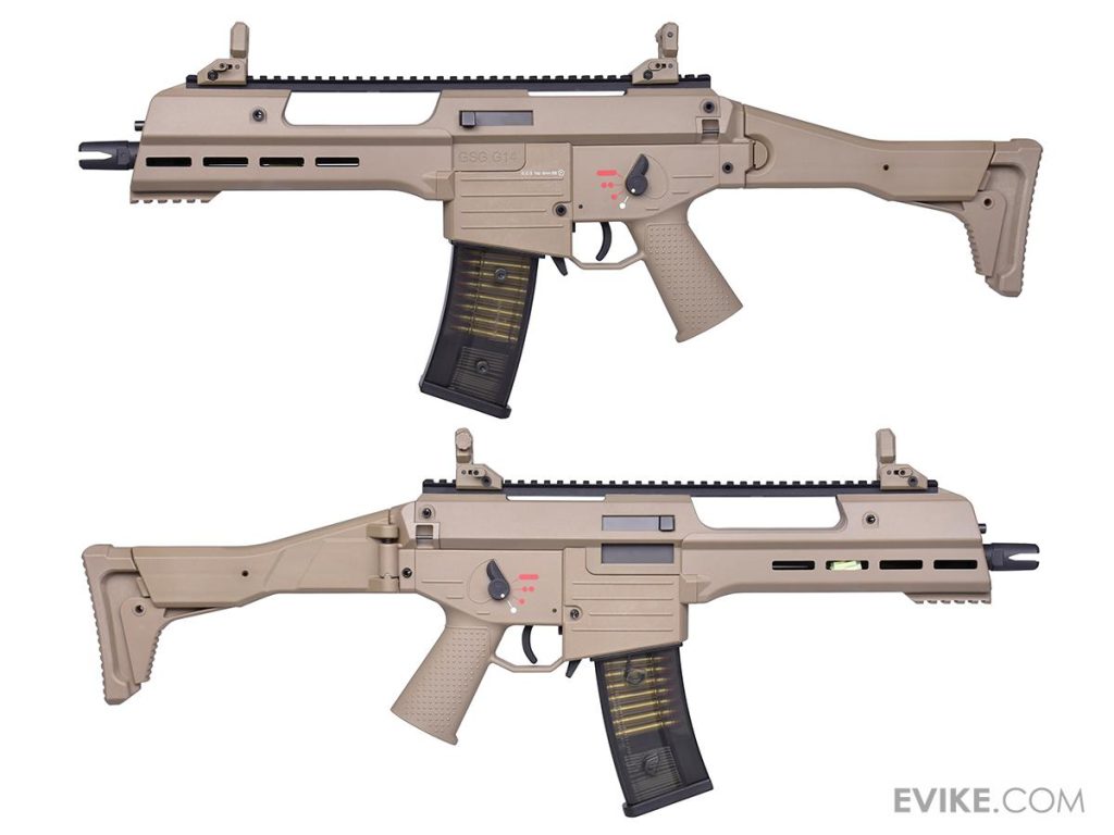 Carabina G14 GSG Tactical con Electric Blowback de ARES para Airsoft (Color: Flat Dark Earth / M-LOK) - Imagen 3