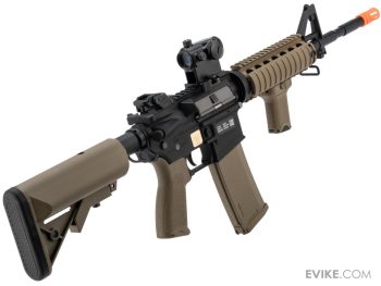 Réplica AEG M4 EDGE RIS con MOSFET GATE X-ASR Specna Arms (Negro y Tan) - Imagen 2