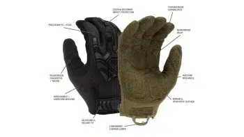 Guantes Tácticos de Impacto Reforzados + Touchscreen (Color: Negro, Tamaño: Grande) - Imagen 2
