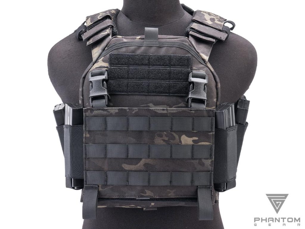 Portaplacas “Wraith” T3 de Phantom Gear® (Color: Multicam Black, Talla: Mediano) - Imagen 2